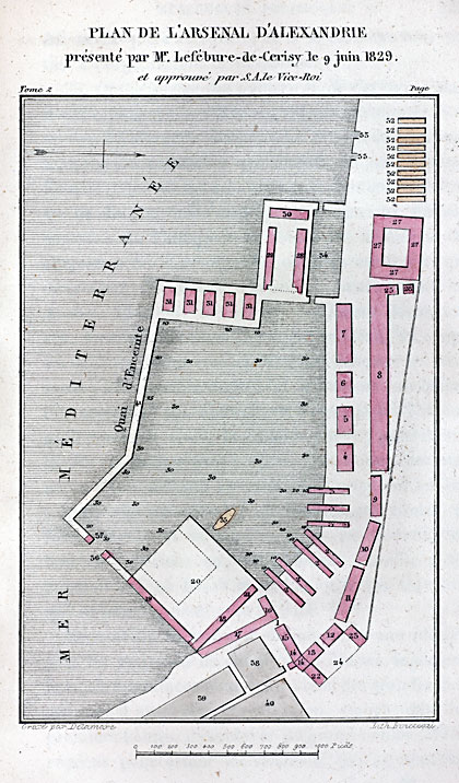 Plan de l’Arsenal du 1829