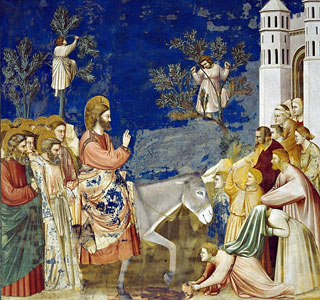 Giotto Gesù a Gerusalemme