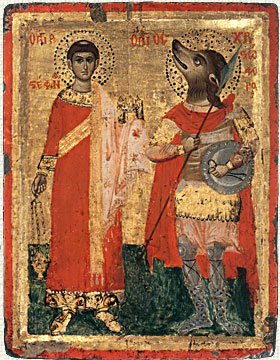 I santi Stefano e Cristoforo, da un’antica icona