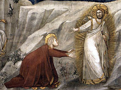 Noli me tangere, da Giotto